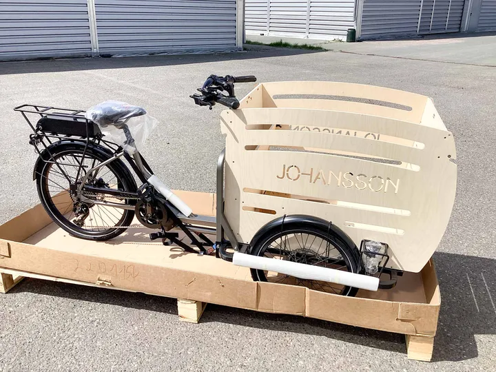 Johansson Fiete Vario Dog Lastenrad / E-Bike Brose Drive S, 9-Gang Kettenschaltung